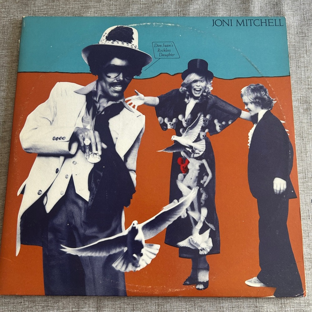 Joni Mitchell Don Juans Reckless Daughter Vinyl LP 1977 BB-701 Good 2LP Jazz